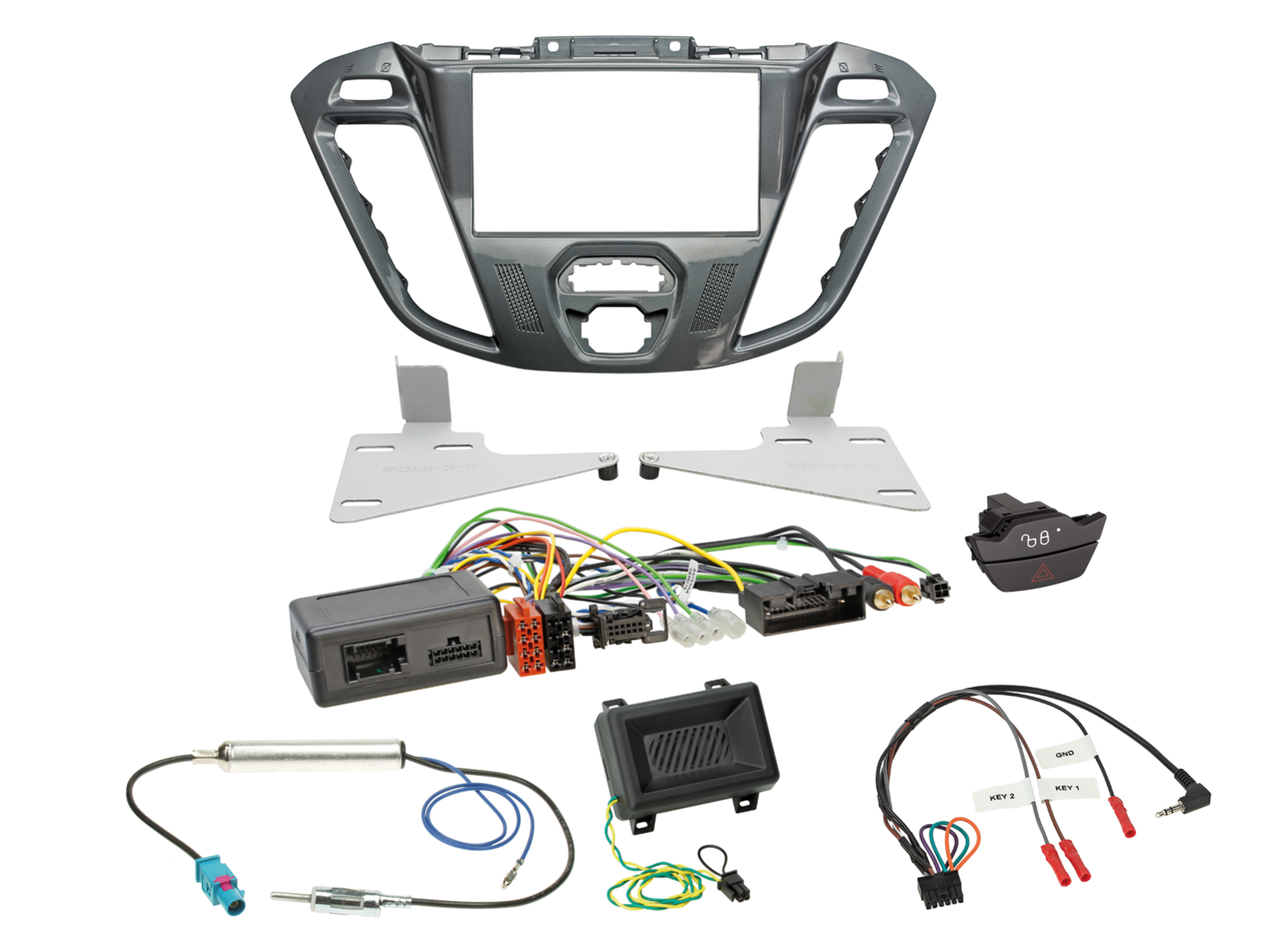 Ford Transit Custom and  Tourneo Custom Double Din Stereo Fitting Installation Kit 621114-26-5