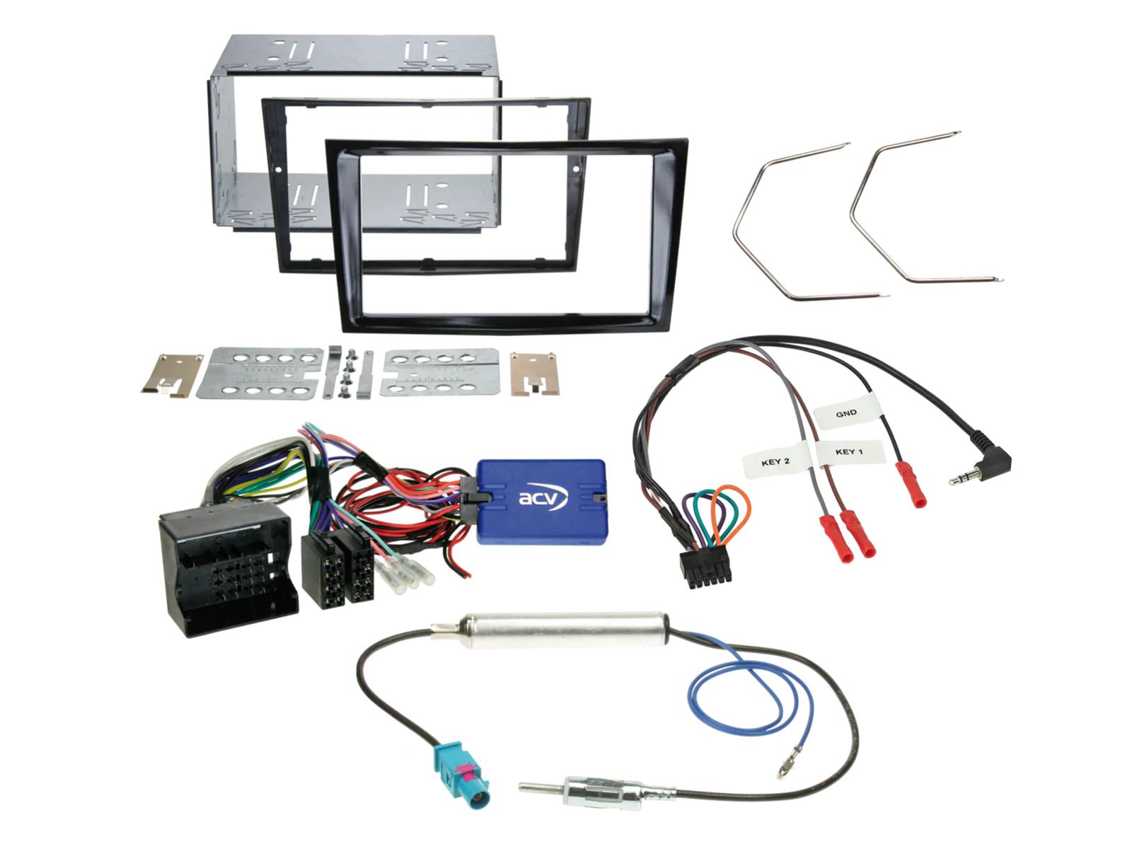 Vauxhall Corsa D 2008-2014  Double Din Stereo Fitting Installation Kit 621230-24-3