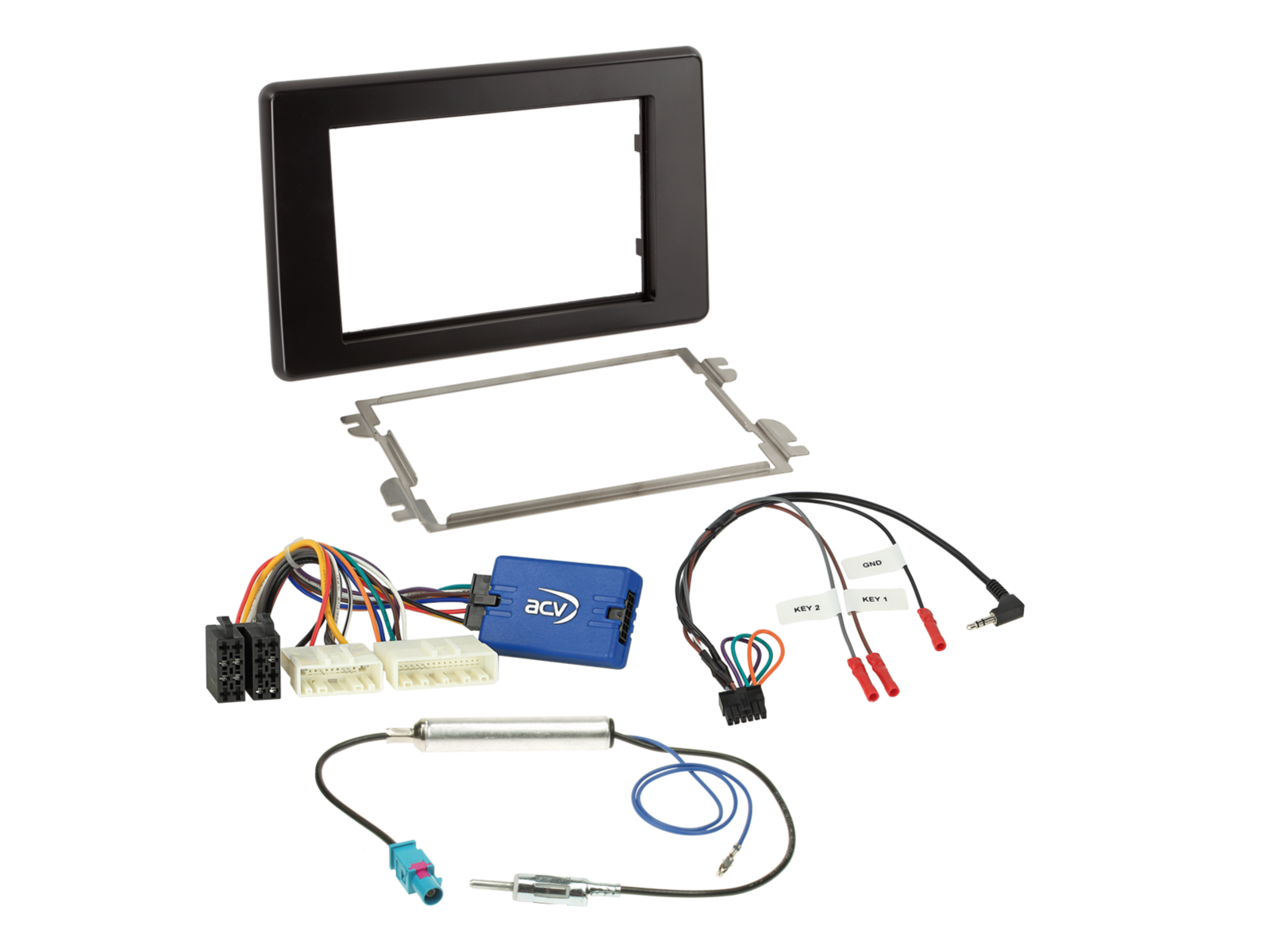 Nissan, Renault, Vauxhall Black Double Din Facia Kit ACV 621250-20-1