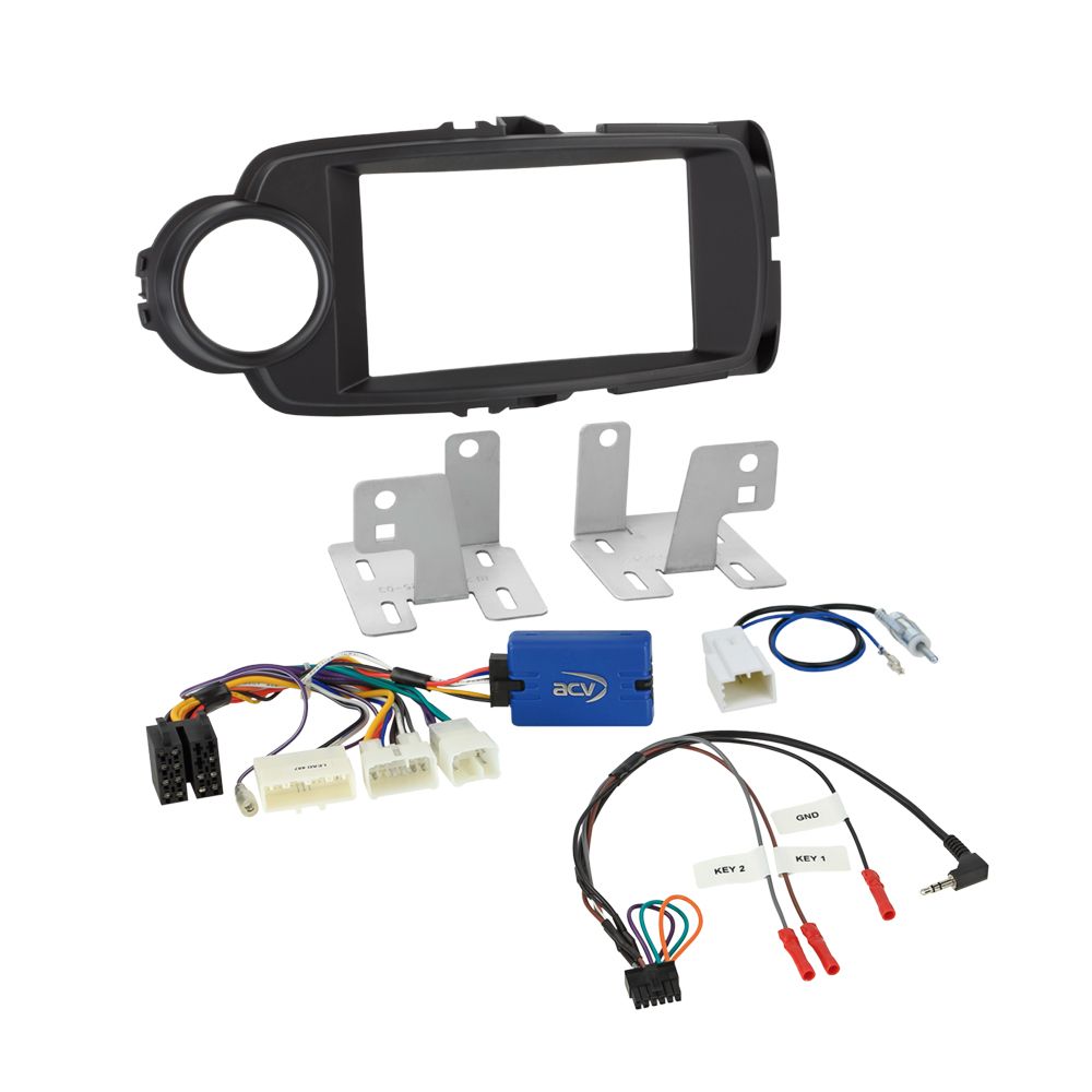 Toyota Yaris 2011-2020 XP13 Double Din Stereo Fitting Installation Kit 621300-25-2