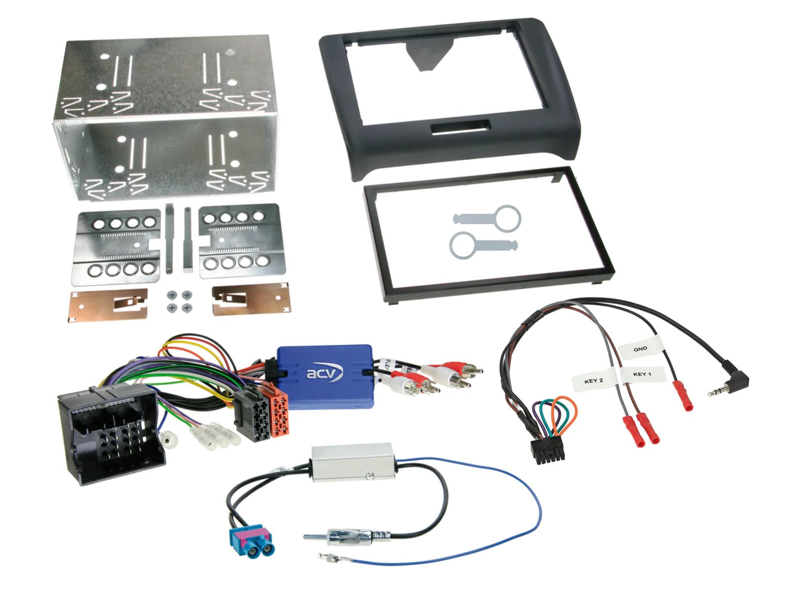 Audi TT Mk2 2006-2014 Double Din Stereo Fitting Installation Kit 621320-19-1 CTKAU03