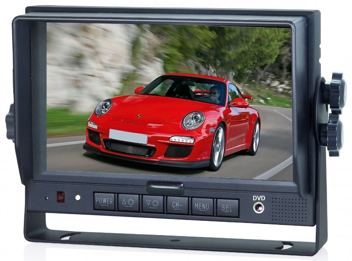 Monitor 3 Channel 7 inch screen Dash mount monitor, sunshade included D-MON-01102