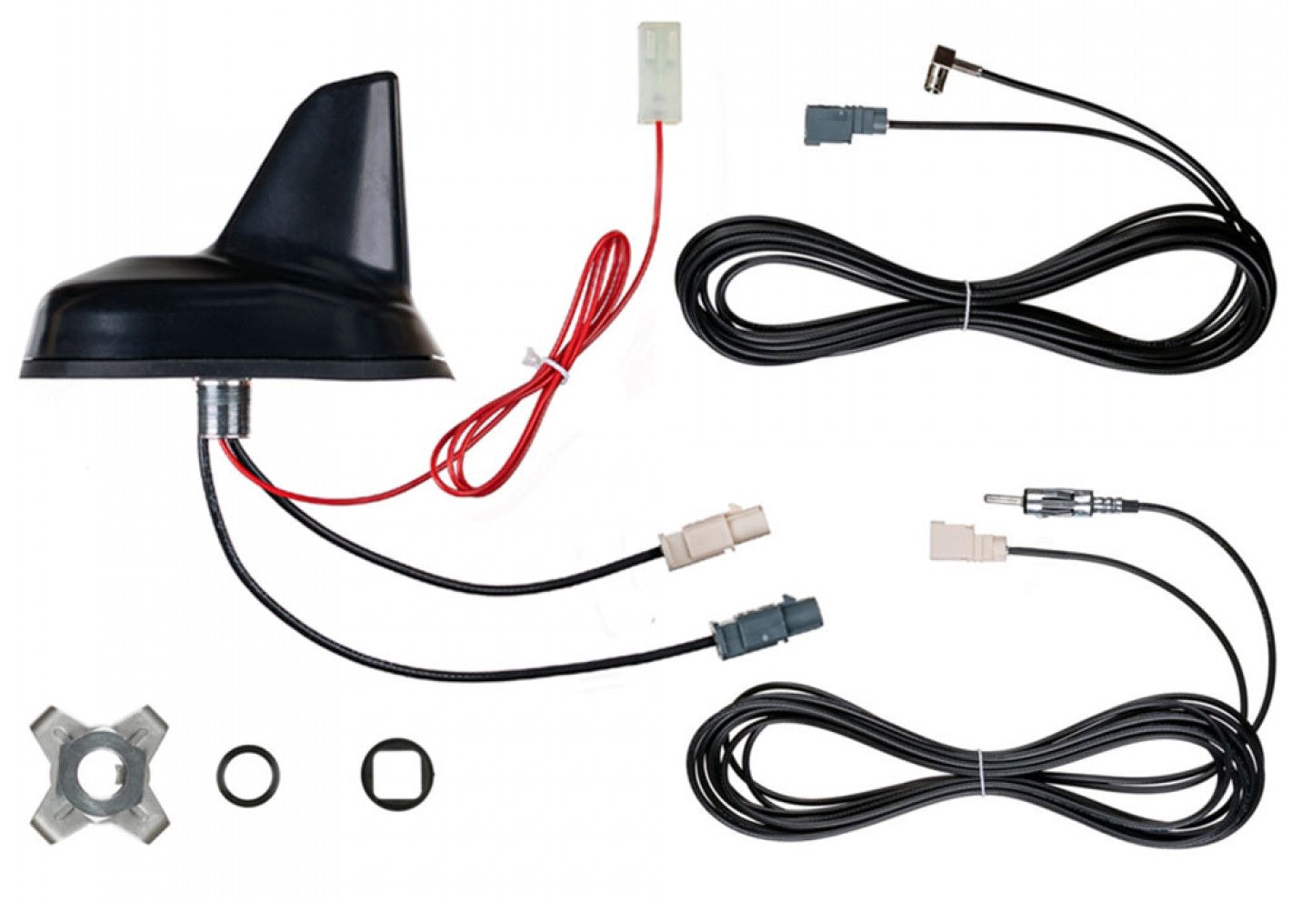 IncarTec 70-917K DAB+ AM FM Radio Shark Fin Roof Mount Aerial Aerodynamic