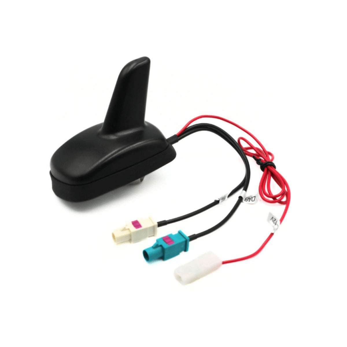 Universal DAB+ / FM and AM Vehicle Roof Mount Shark Fin Aerial with 5m Cable Set InCarTec 70-931