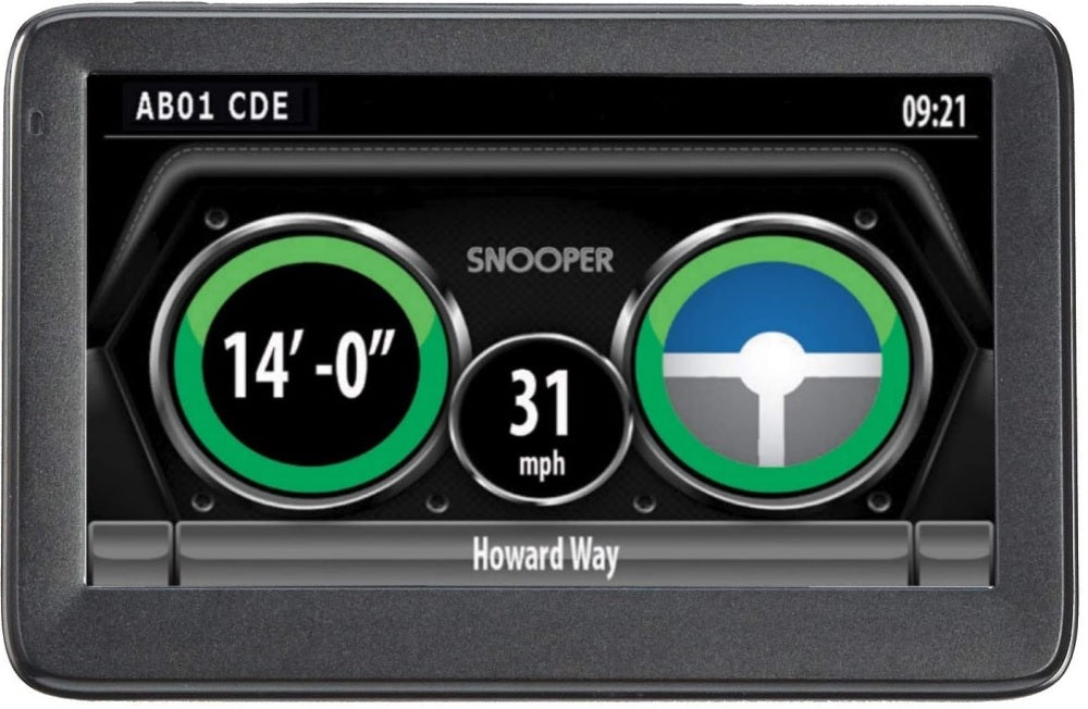 Snooper S5100 Truckmate BridgeSaver Low Bridge Alert System with 5" LCD Touchscreen