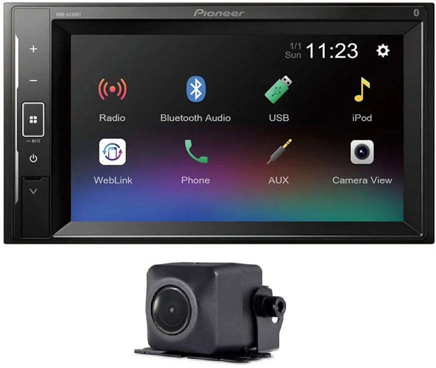 Pioneer DMH-A240BT 6.2" Touch Screen Bluetooth  Radio Android iPhone USB/DIV X/MP3/WMA/AAC/FLAC