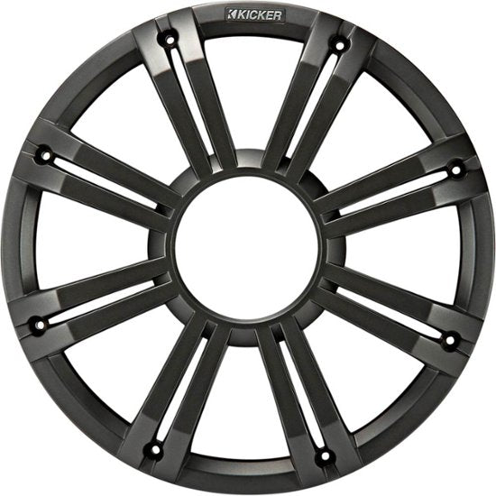 Kicker KMG10C 10" Grille for Kicker KM10 and KMF10 Subwoofers w/ Built-In LEDs Charcoal