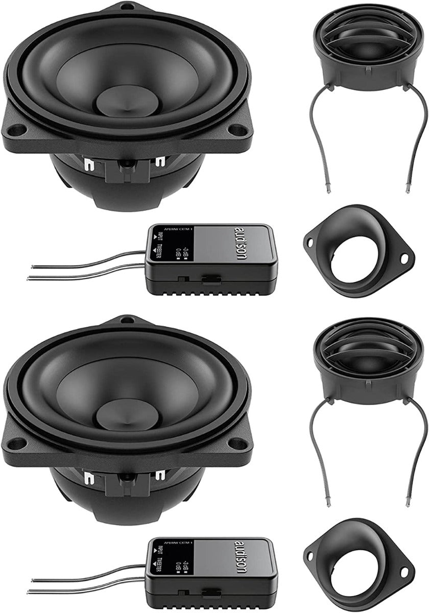 Audison APBMW K4M - 10cm Prima 2-way component speakers for BMW & Mini