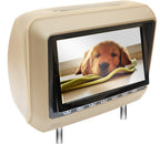 MOTORMAX MMX8HBBE TWIN 8" TFT Screen LCD Monitor Replacement Headrests in Beige