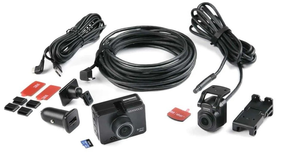 Kenwood DRV-A310W Dashcam GPS, Wifi 2" LCD Display Full HD with Rear