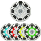 Kicker KMG10W 10" Grille for Kicker KM10 and KMF10 Subwoofers w/ Built-In LEDs (White)