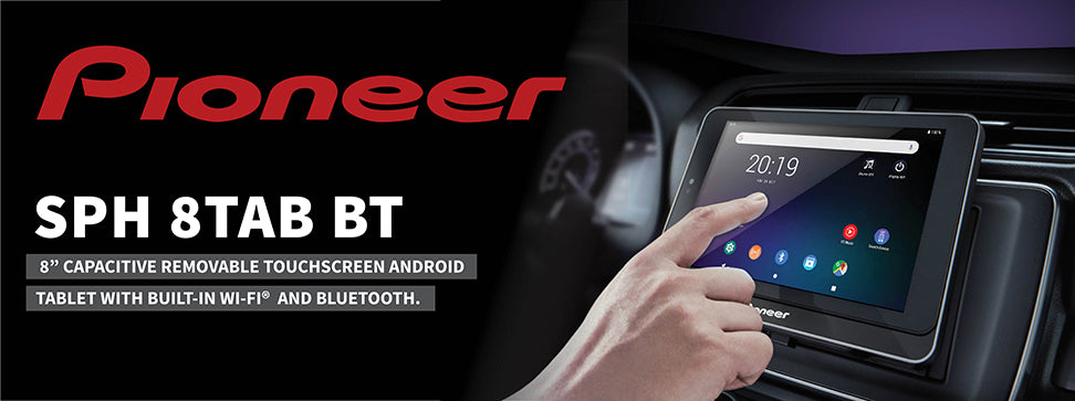 Pioneer SPH-8TAB-BT Capacitive 8” Android Smart Unit Receiver Bluetooth with Tablet Mount