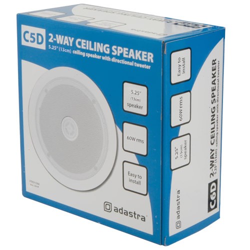 Adastra 952.528UK 13cm (5.25") Ceiling Speaker with Directional Tweeter