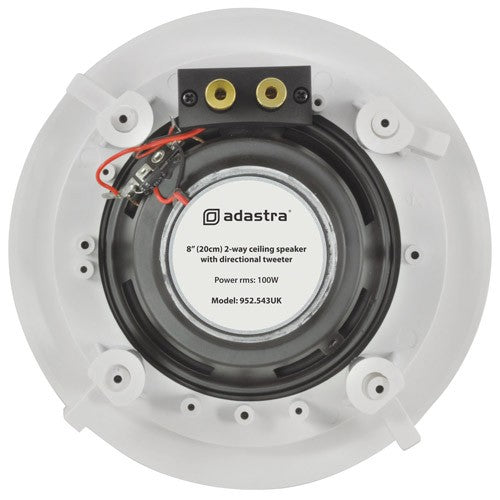 Adastra 952.543UK 20cm (8") Ceiling Speaker with Directional Tweeter