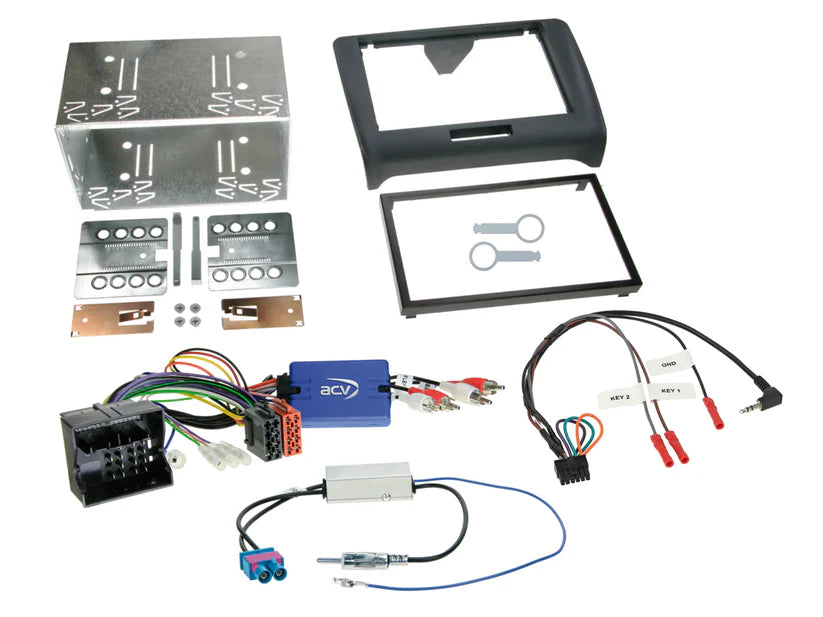 Audi TT 2006-2014 8J with Digital Amp / Bose Double Din Stereo Fitting Kit