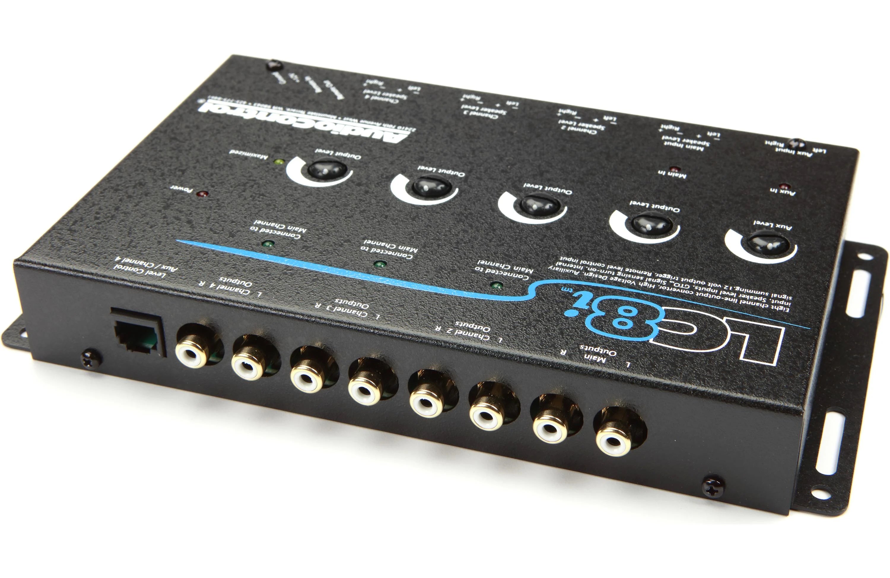 AudioControl LC8i Line Output Converter 8-channel LOC add amps and subs to a factory system (Black)