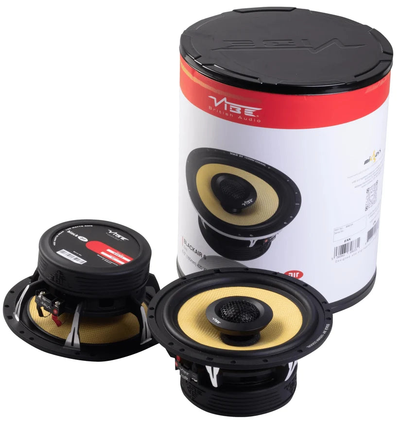 Vibe BlackAir BA6-V4 6.5 Inch 2 Way Coaxial Car Speakers 140w RMS Pair