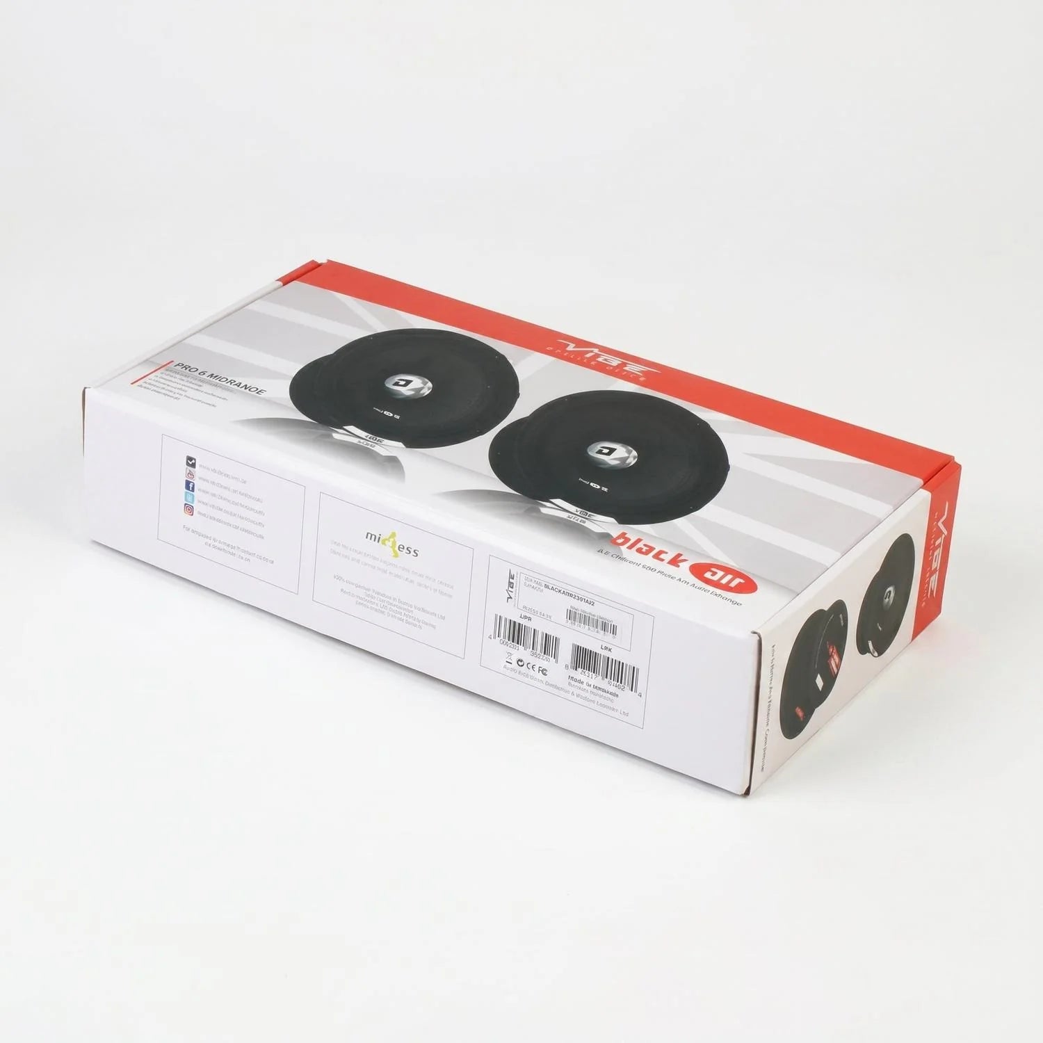 Vibe BLACKAIRPRO6M-V0 6.5 Inch Pro Audio Mid Range Speaker 480W
