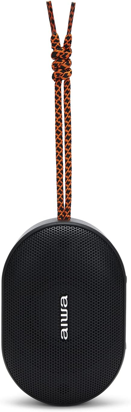 AIWA BST-330BK Compact, Durable and Powerful TWS Bluetooth Speaker with Hyperbass Technology