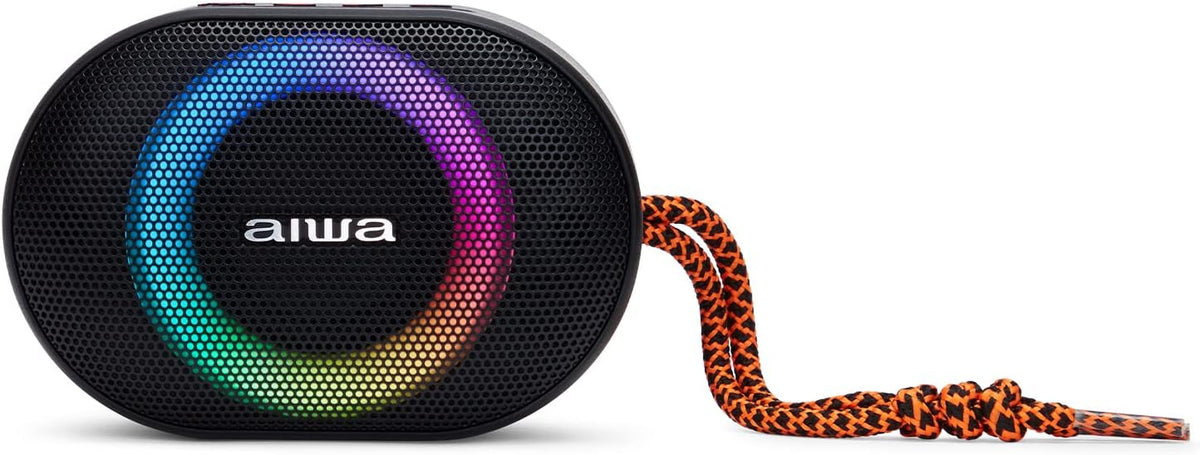 AIWA BST-330BK Compact, Durable and Powerful TWS Bluetooth Speaker with Hyperbass Technology