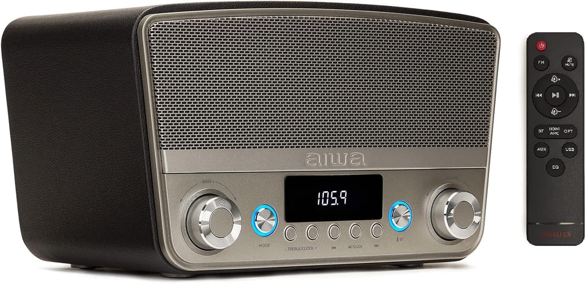 AIWA BSTU-750BK Premium Bluetooth Speaker with Rich Sound and Elegant Design