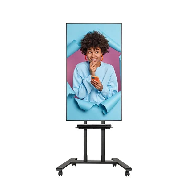 B-Tech BT8504/BB V2 Flat Screen Display Trolley / Stand For screens up to 75"