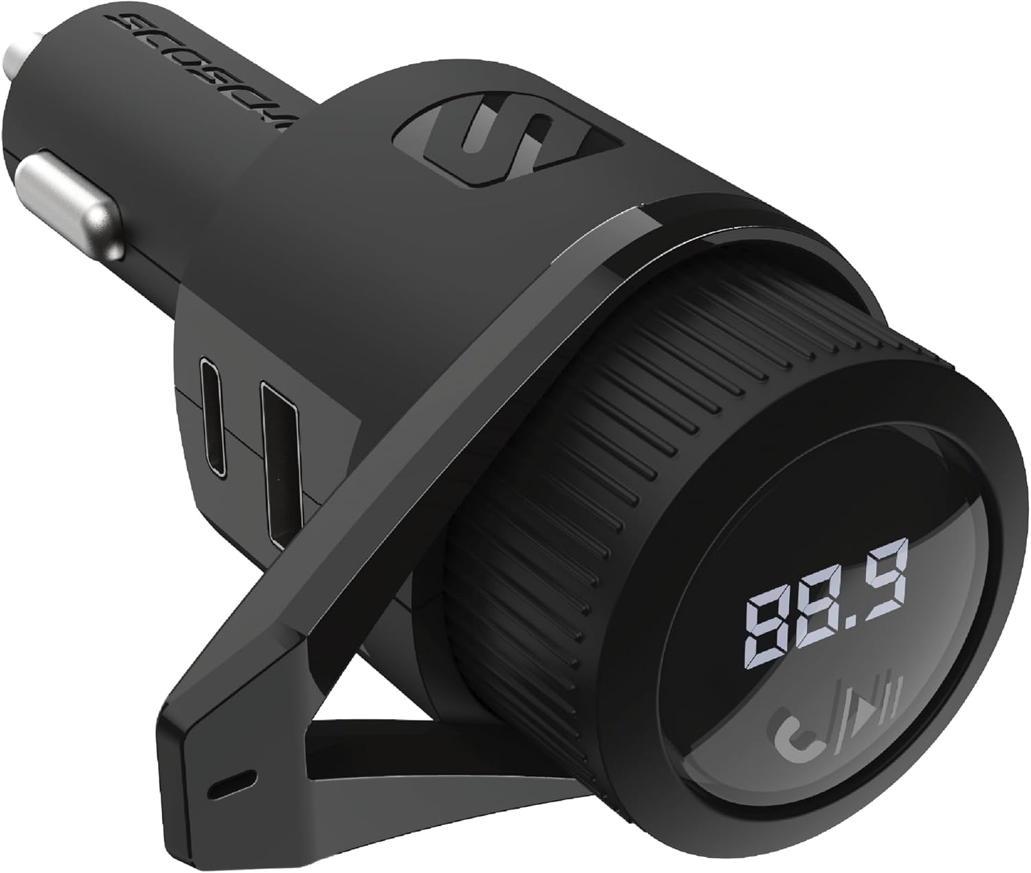 Scosche BTFM9-SP BT FM Transmitter Dual 12W USB-C Handsfree Car Kit