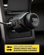 Scosche BTFM9-SP BT FM Transmitter Dual 12W USB-C Handsfree Car Kit