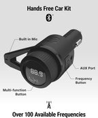 Scosche BTFM9-SP BT FM Transmitter Dual 12W USB-C Handsfree Car Kit