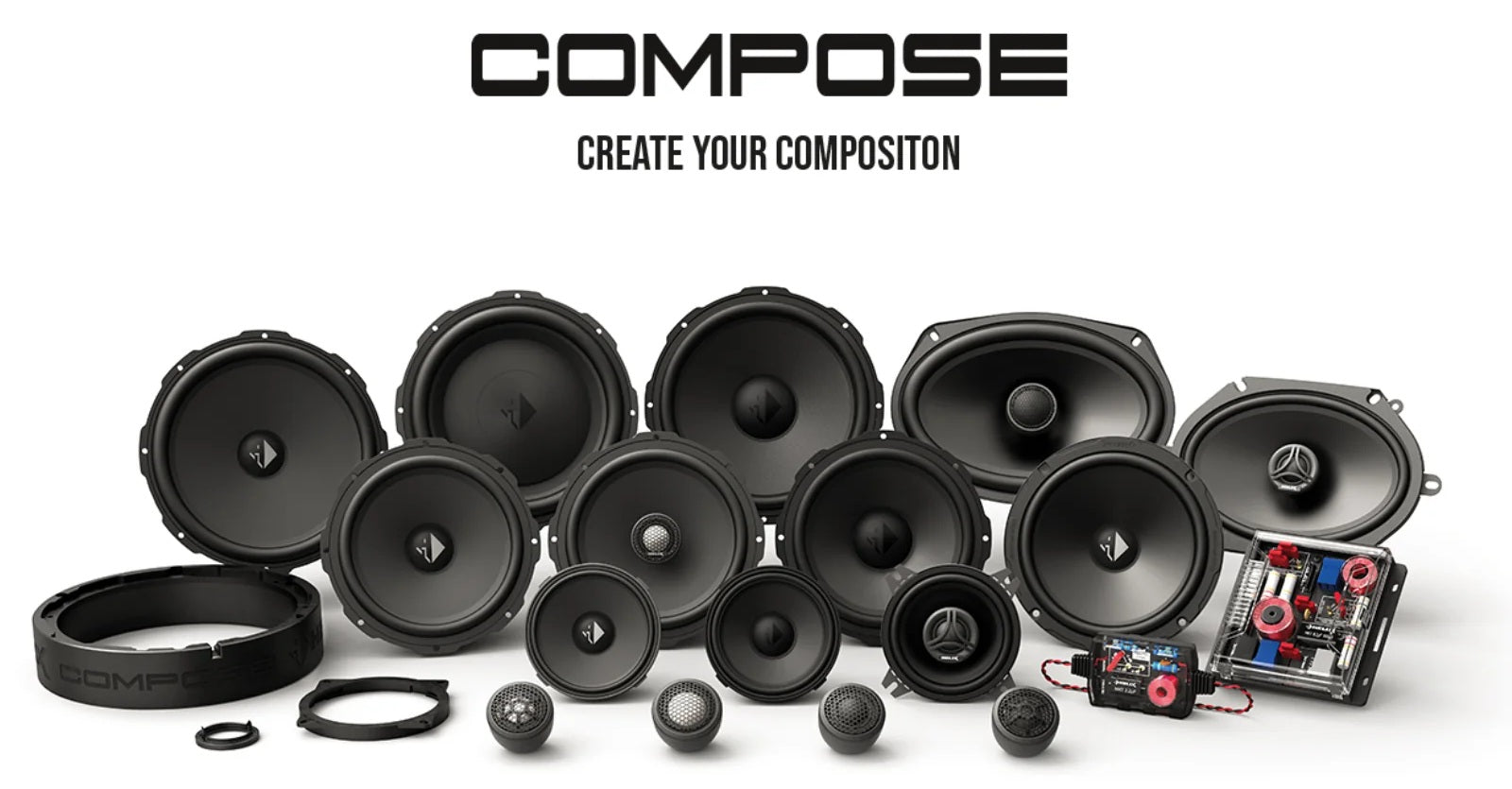 Helix Compose Basic CB C690.2-S3 Coaxial Speaker Kit 6x9 Inch 100w RMS Pair