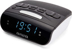 AIWA CR-15 Clock Radio: Compact and Reliable Black White