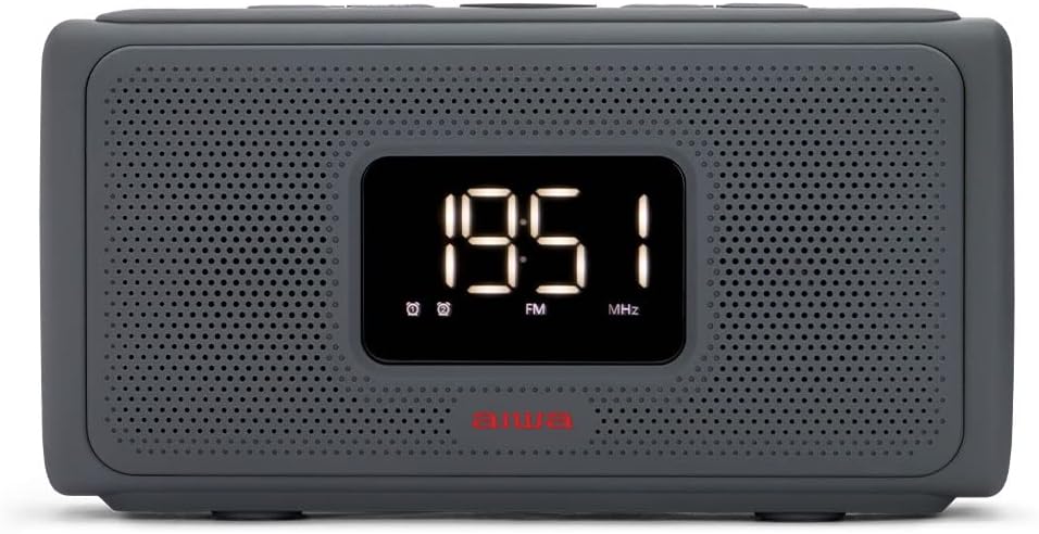 AIWA CRU-80BT Bluetooth Speaker with Clock Radio