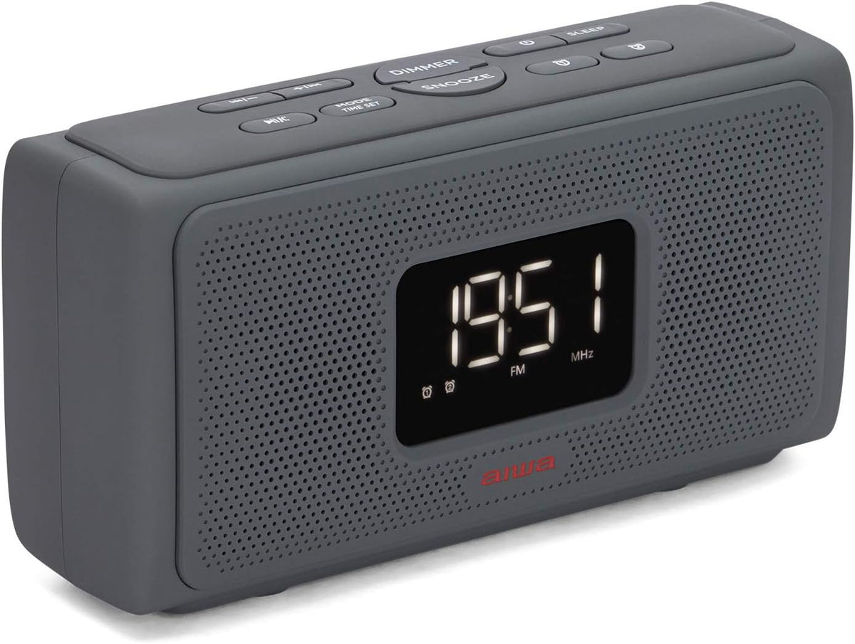 AIWA CRU-80BT Bluetooth Speaker with Clock Radio