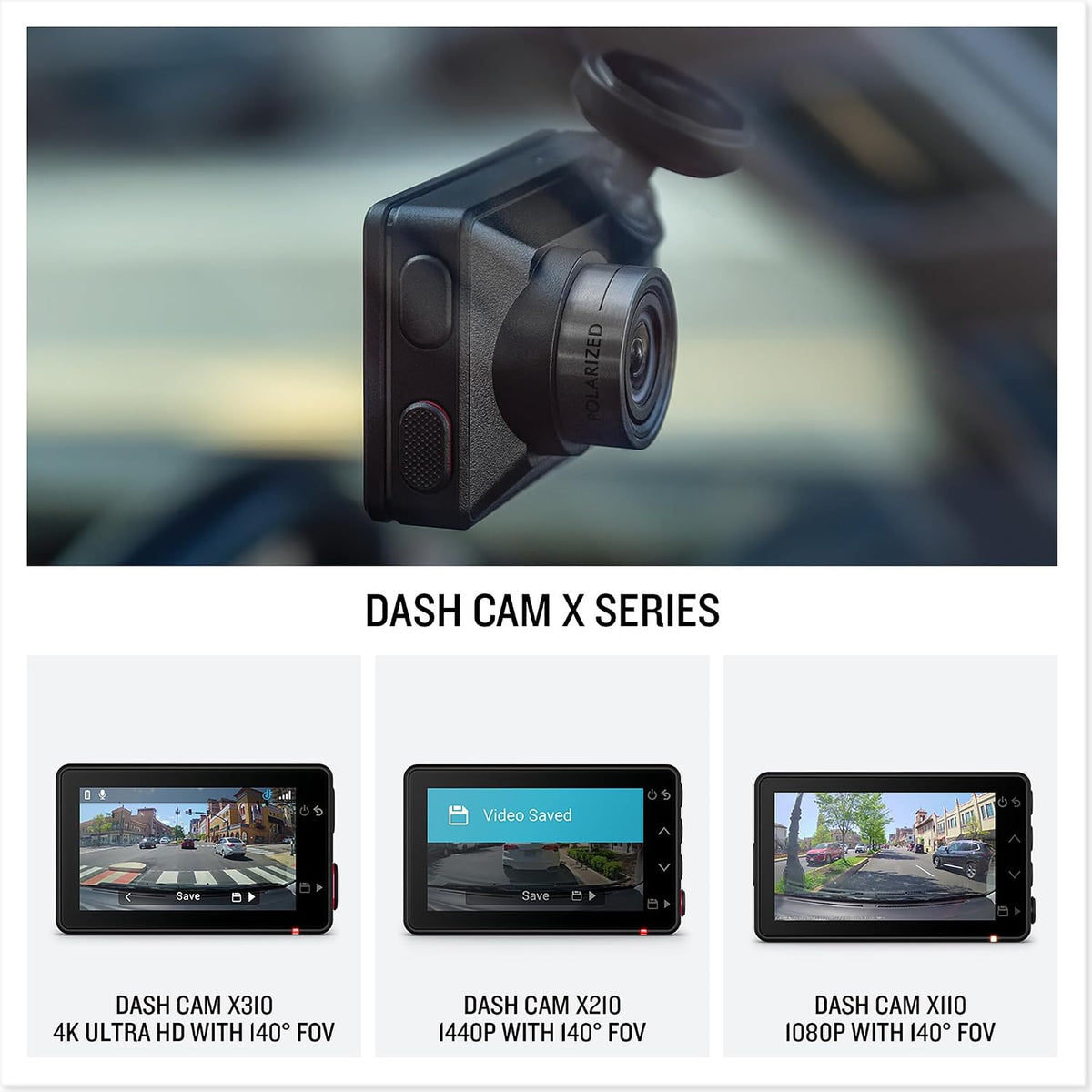 Garmin Dash Cam X210 with 1440p and 140 Degree Field of View