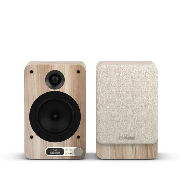 PURE Classic Active - The TV/HiFi/Radio Sound System, White/Oak