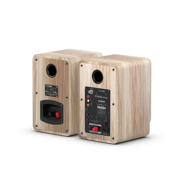PURE Classic Active - The TV/HiFi/Radio Sound System, White/Oak