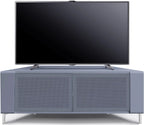 MDA Designs CORVUS Corner-Friendly Gloss Grey Contemporary TV Cabine
