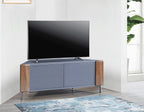 MDA Designs CORVUS Corner-Friendly Grey with Walnut Contemporary TV Cabine