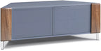 MDA Designs CORVUS Corner-Friendly Grey with Walnut Contemporary TV Cabine