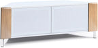 MDA Designs CORVUS Corner-Friendly White with Oak Contemporary TV Cabine