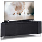 MDA Designs CORVUS Corner-Friendly Gloss Black Contemporary TV Cabine