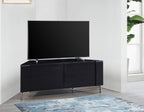 MDA Designs CORVUS Corner-Friendly Gloss Black Contemporary TV Cabine