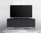 MDA Designs CORVUS Corner-Friendly Gloss Black Contemporary TV Cabine