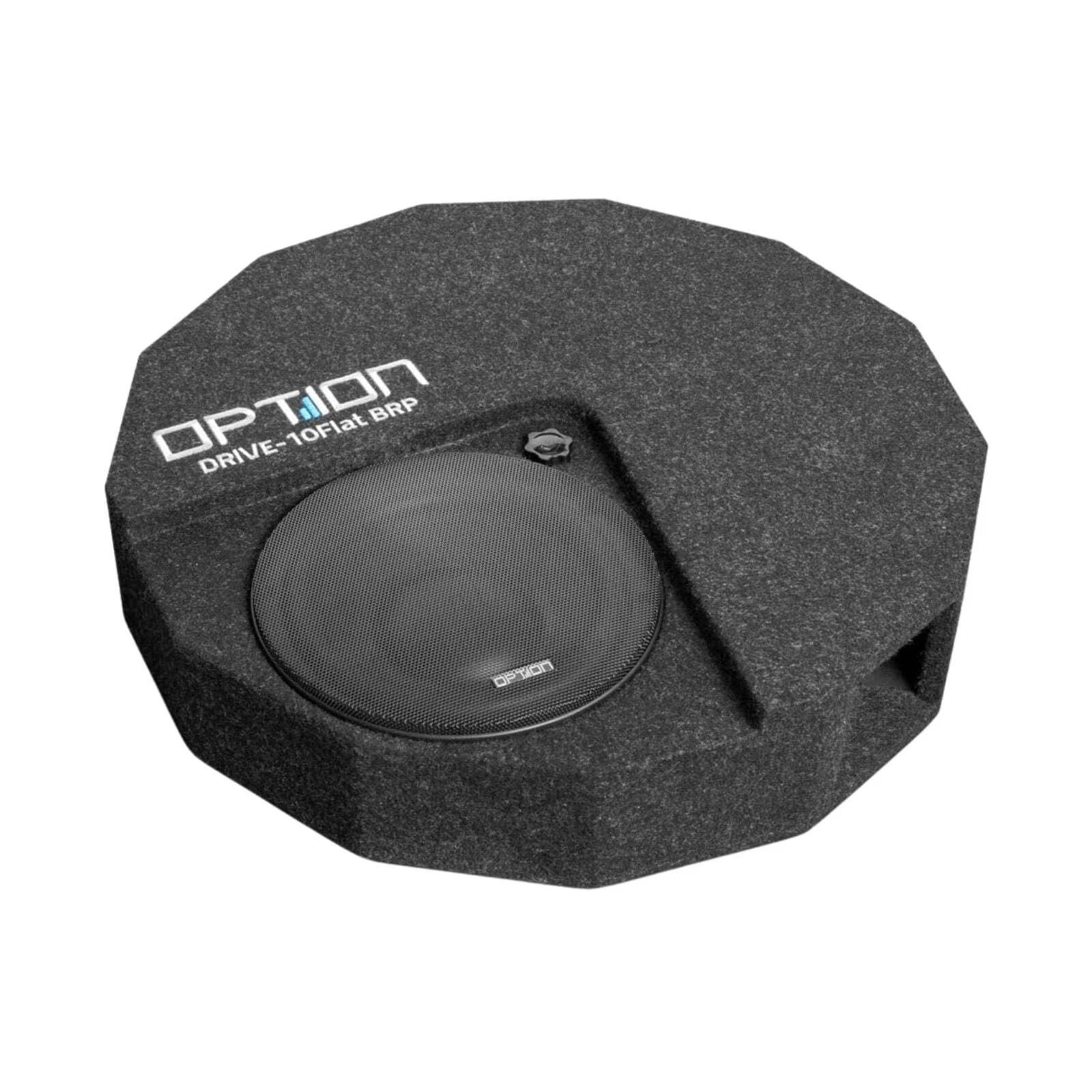 Option Audio Drive-10 Flat Plug & Play 10 inch Subwoofer Upgrade for VW Golf Mk8 300w RMS