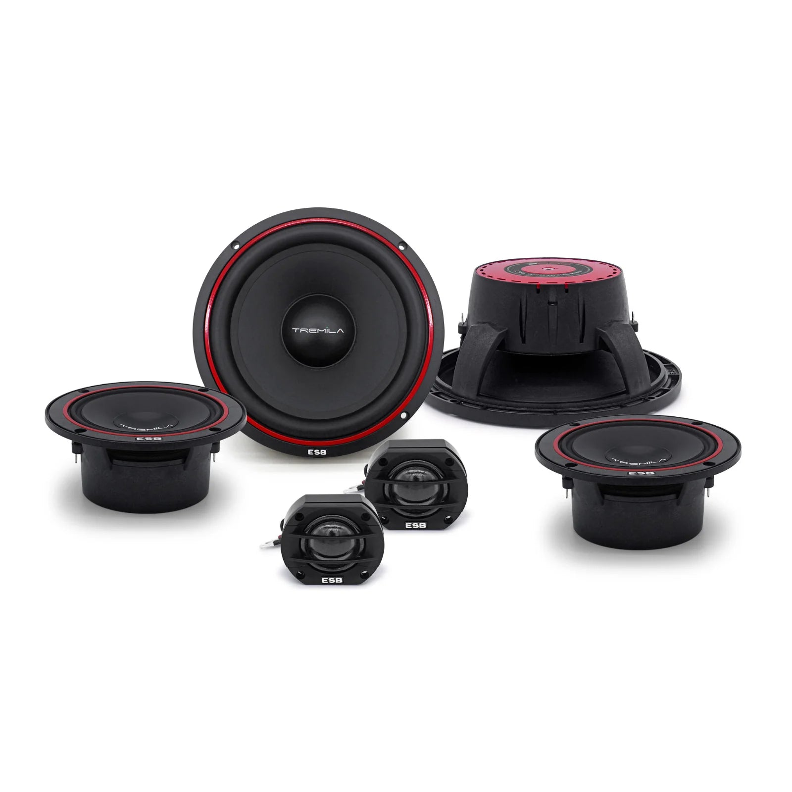 ESB 3.6K3 Tremila Series 3 Way Component Speaker System with Midrange and Tweeters