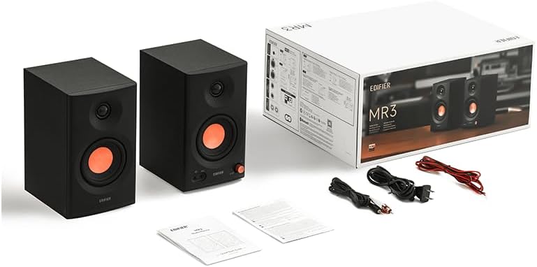EDIFIER MR3-B Powered Studio Bluetooth Monitor Speakers in Black