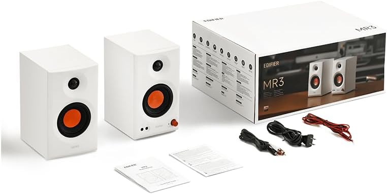 EDIFIER MR3-W Powered Studio Bluetooth Monitor Speakers inWhite