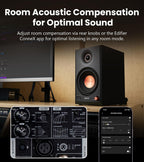 EDIFIER MR4.5 Bi-amped Bluetooth Studio Monitor Hi-Res Speakers - Black