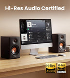 EDIFIER MR4.5 Bi-amped Bluetooth Studio Monitor Hi-Res Speakers - Black
