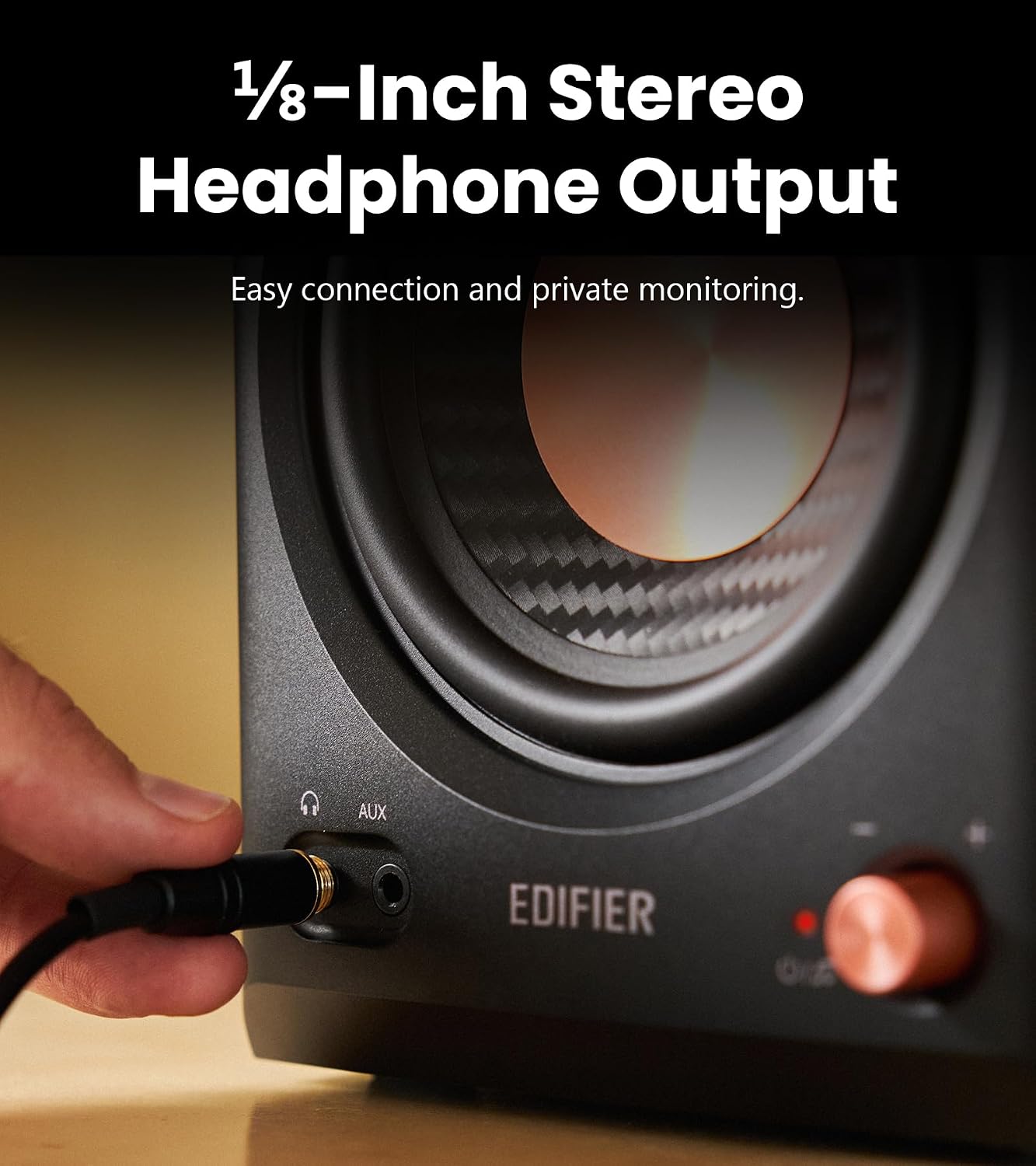 EDIFIER MR4.5 Bi-amped Bluetooth Studio Monitor Hi-Res Speakers - Black